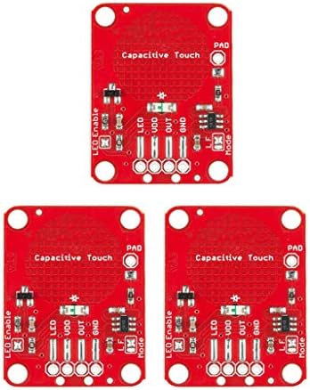 Електронни части 3 бр Капацитивен Сензорен екран Сензор за Breakout Controller за направи си САМ AT42 Червен