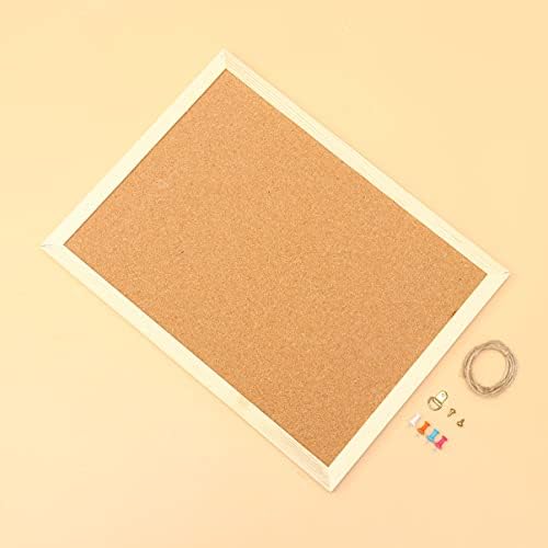 Преносими Корк Дъска Corkboard обяви В Дървена Рамка Corkboard Дъска За Бележки Подвесная Дъска за устойчиво развитие Дъска за Съобщения Снимка Дъска за Домашния Офис, Училище Декор 30х40 см Дъска за показване