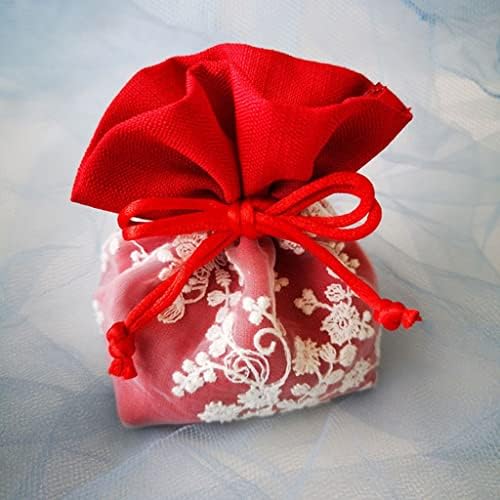 ZJHYXYH 10 бр. опаковки, подаръчни торбички текстилен подаръчен пакет с дебела шнурком, бонбони хапчета за сватбени diy, кутия за цветя (цвят: E, размер: 13,5X10 см)