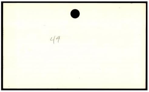 Карта Уилфреда Плячка Гудвина с Автограф 3x5 1946 Steamrollers 87316 - Издълбани подпис В НБА