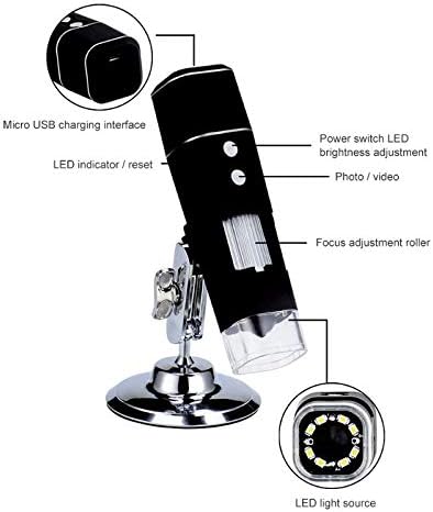 ANAELMA - Електронен Микроскоп, Лупа, Здрава Стереоэндоскопическая Камера за системи Android, IOS, Козметичен Голям Микроскоп С Фиксирана Стойка