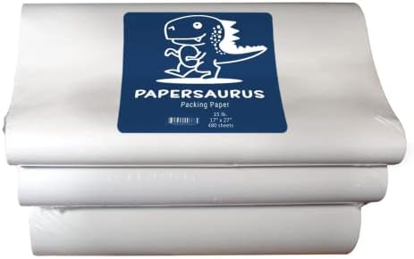 Опаковъчна хартия Papersaurus Newsprint - 15 кг, 480 листа - идеален за преместване, опаковане и изпращане на - 17 x 27