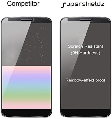 (2 опаковки) Supershieldz е Предназначен за Motorola (Moto G7 Play) Защитно фолио за екран от закалено стъкло, 0,33 мм, защита от надраскване, без мехурчета