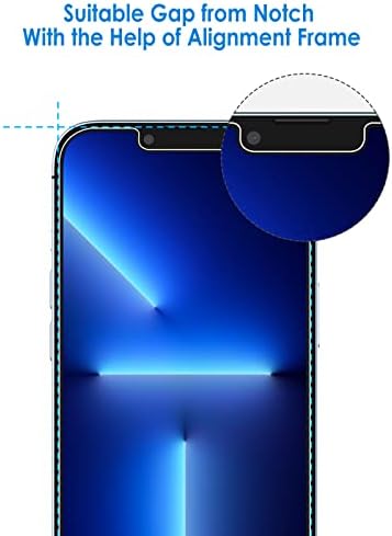 Защитно фолио JETech за iPhone 13 Pro 6,1 инча със защита на обектива на фотоапарата (не за iPhone 13), Лесен за инсталиране инструмент, Фолио, изработени от закалено стъкло, по 2 пакета всеки