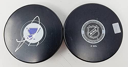 Миене с автограф Томас Грейсса Сейнт Луис Блус, Логото на НХЛ, за Миене с Безплатен Dice