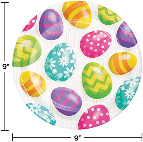 Хартиени Чинии за Великденски яйца, 9 инча, различни цветове