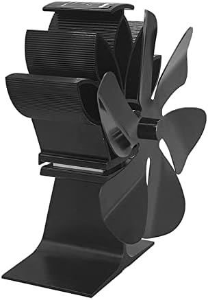 SYXYSM Окачен Тенис на Черен Вентилатор за печки с топлинна захранването, Дърво Горелка, в Екологично Чист, Тих Вентилатор за домашна камина (Цвят: A)