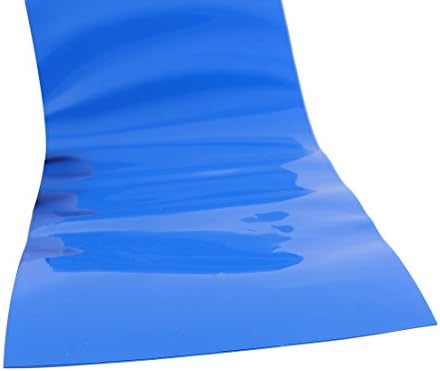 Aexit 6,6 фута 29,5 мм Широчина на Окабеляване и Свързване на PVC Свиване Тръба Син цвят за Свиване тръба Батерии 18650