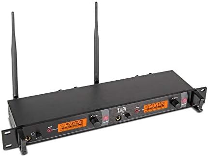 XTUGA RW2080 Rocket Audio Цельнометаллическая безжична система за мониторинг на ухо, 2 канала, на 5 сгради за наблюдение със слушалки Безжични тип, използвани за сцена или в студио (честота 902-928 Mhz)