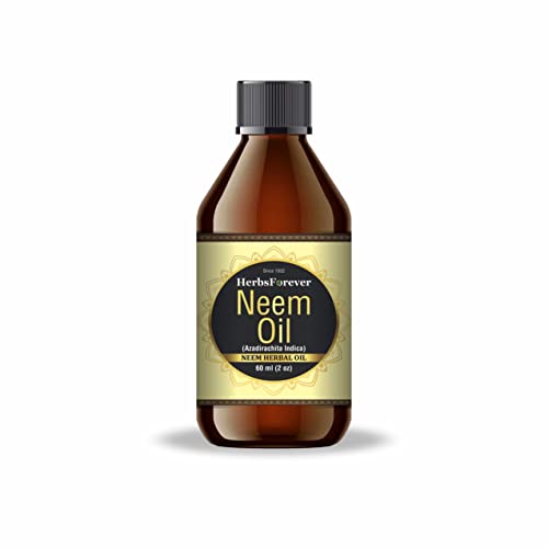 Herbs Forever Neem Oil – Масло от премиум-клас, студено пресовано – Поддържа здравето на кожата, Косата, ноктите – Без ГМО, Органично, Веганское – 2 ет. унция – 60 мл