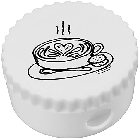 Компактен острилка за моливи Azeeda Heart Coffee (PS00032905)