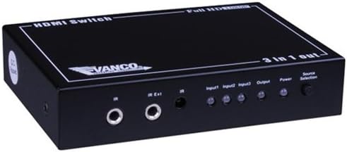 Vanco 280711 Цифров ключ HDMI 3 x 1, с IR Дистанционно управление