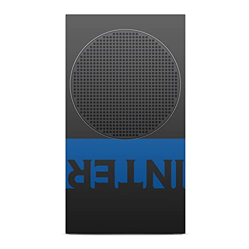 Дизайн на своята практика за главата Официално Лицензиран Inter Milan Синьо и черно С винил стикер с пълна логото на Калъф за игра кожата е Съвместима с конзола от серия S Xbox и комплект контролери