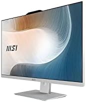 MSI Modern AM272P AIO Desktop, 27 FHD IPS и LED, Intel Core i7-1260P, 16 GB оперативна памет (Dual-CHL), 512 GB SSD, WiFi 6, BT 5.1, Бял, Windows 11 Home (12M-028US)