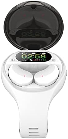 Смарт часовници със Слушалки за жени и Мъже, Слушалки SmartWatch, Фитнес Тракер, MP3-часовници, Комбинираната слушалки (Бял)